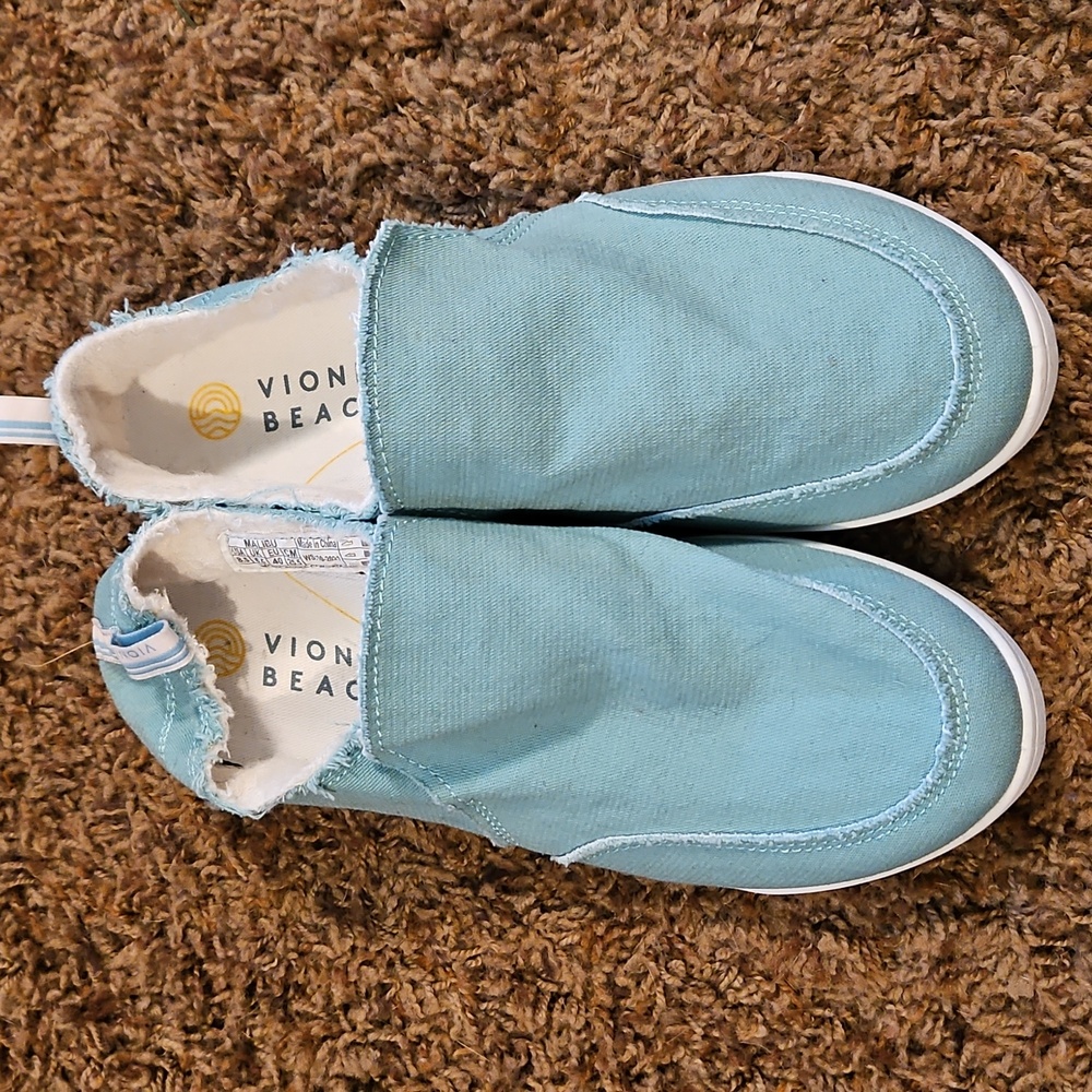 Vionic Beach Malibu Slip Ons Teal 8.5 New